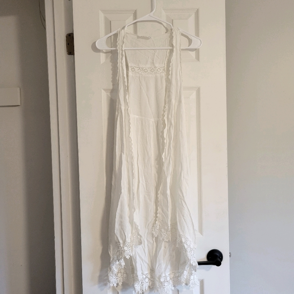 NWOT boho light weight vest / swimsuit coverup